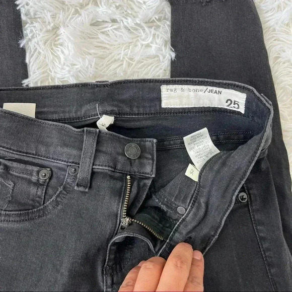 Rag & Bone Skinny Distressed Legging Jeans Size 25 - Picture 8 of 10